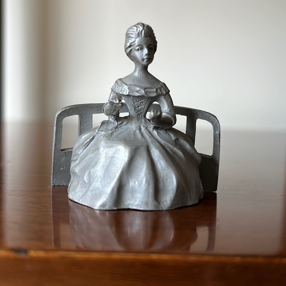 Accents Vintage Pewter Woman Figurine Poshmark